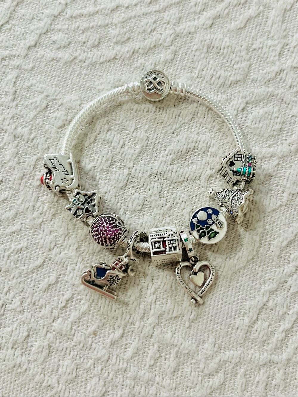 Pandora Bracelet with Retired Christmas Charms - Picture 3 of 15